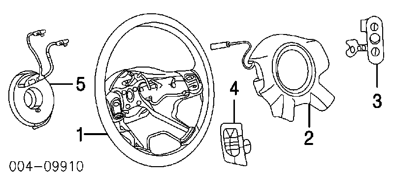 56042313AB Chrysler interruptores del volante