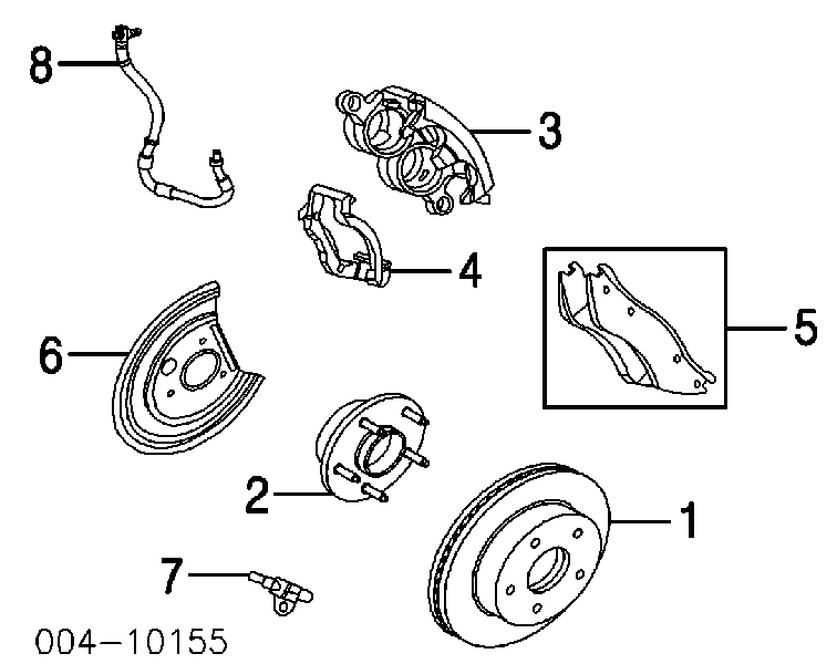 5080556AD Chrysler pastillas de freno delanteras