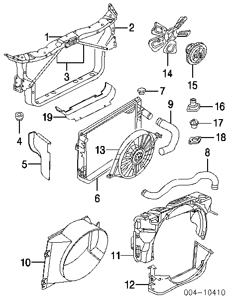 Cuello de llenado de radiador K52029193AF Fiat/Alfa/Lancia