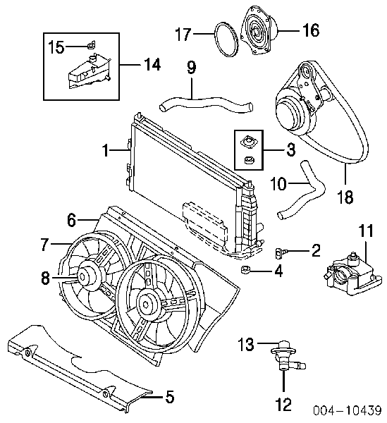 Botella de refrigeración K04758269AB Fiat/Alfa/Lancia