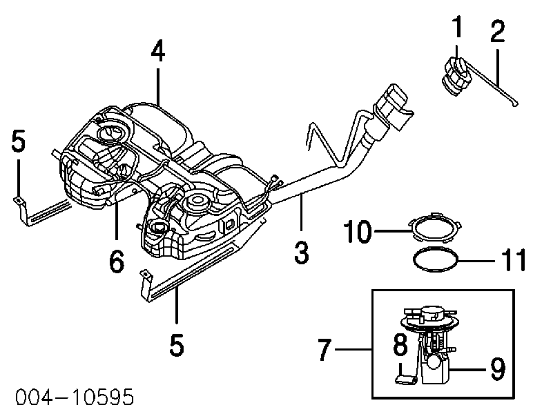 52102464AB Chrysler tapa (tapón del depósito de combustible)