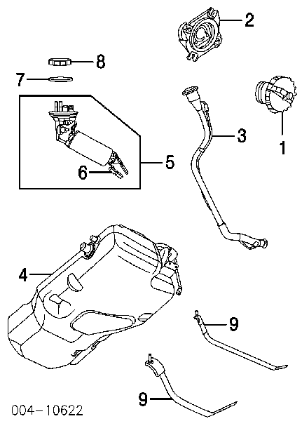 52113 610AB Chrysler junta, sensor de nivel de combustible, bomba de combustible (depósito de combustible)