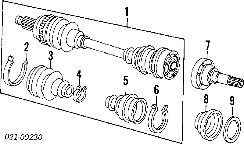 60801740 Fiat/Alfa/Lancia fuelle, árbol de transmisión delantero exterior