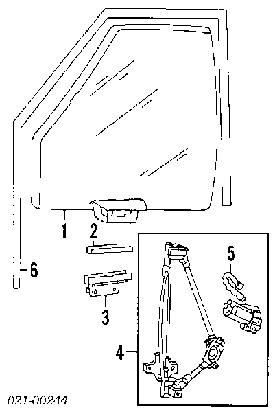 Mecanismo alzacristales, puerta delantera izquierda para Alfa Romeo 164 (164)