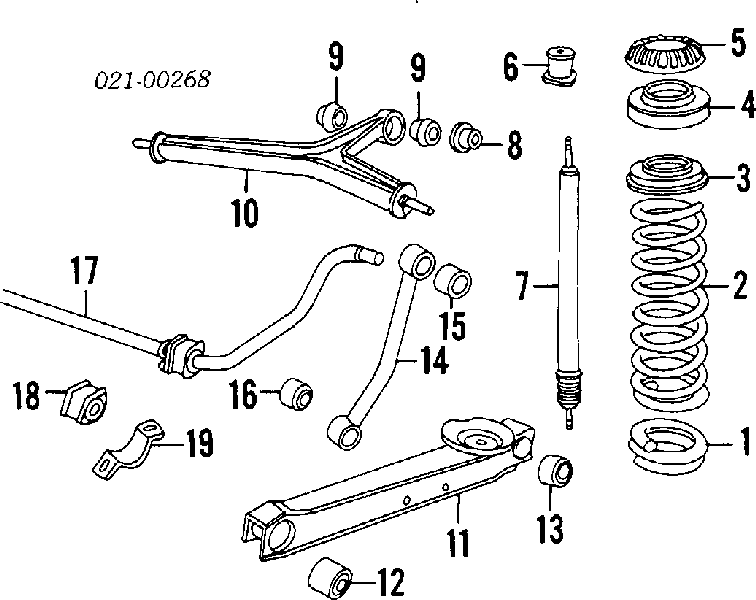 60548246 Fiat/Alfa/Lancia amortiguador trasero