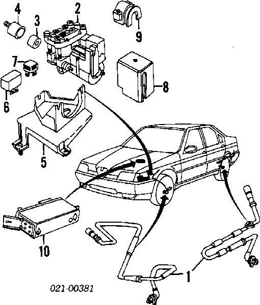 Sensor de freno, trasero derecho para Fiat Croma (154)