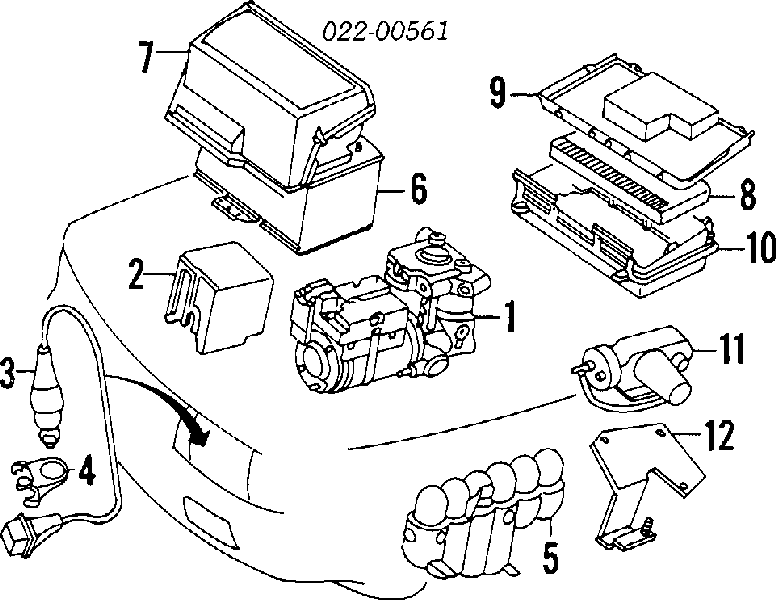 Caja de fusibles para Audi 80 (89, 89Q, 8A, B3)