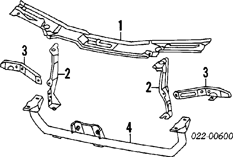 Soporte, faro principal delantero derecho para Audi A6 (4A, C4)