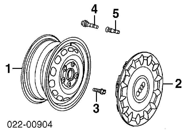Comprar 8Z0601147AZ17 VAG Tapa de rueda