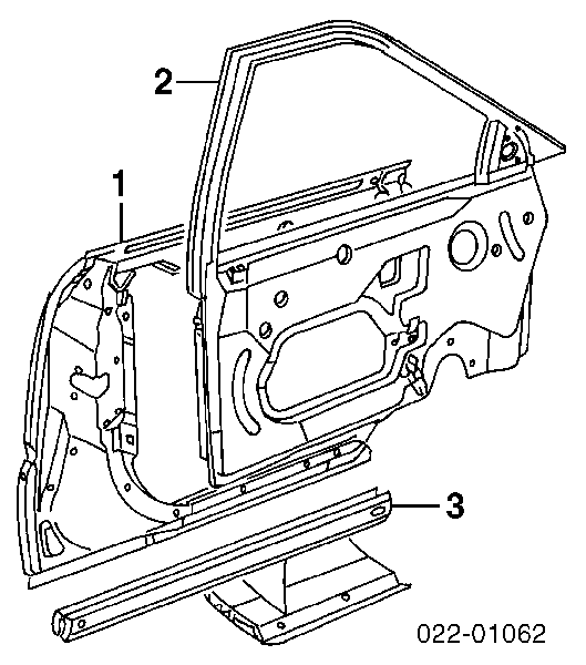 Puerta de coche, delantera, izquierda para Audi A8 (4D2, 4D8)