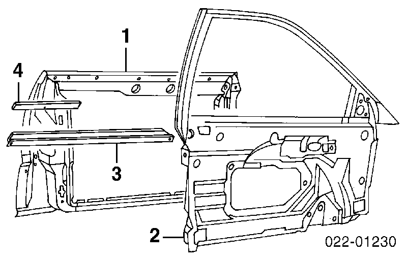 Puerta de coche, delantera, derecha para Audi A6 (4B, C5)
