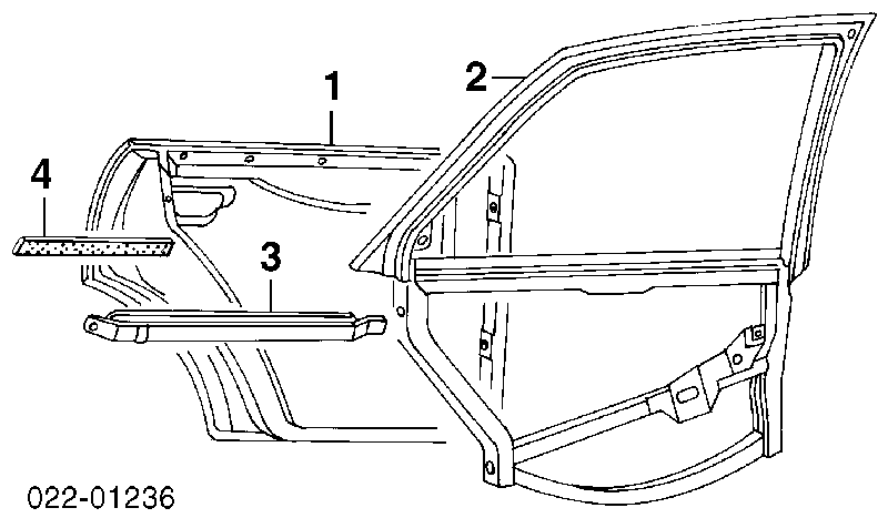 Puerta de batientes de furgoneta trasera izquierda para Audi A6 (4B, C5)