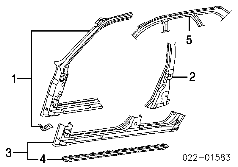 Umbral de puerta, derecha para Audi A6 Allroad C5 4BH