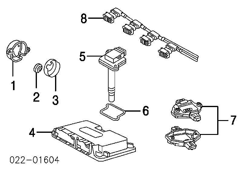 077905234 VAG Sensor de efecto Hall