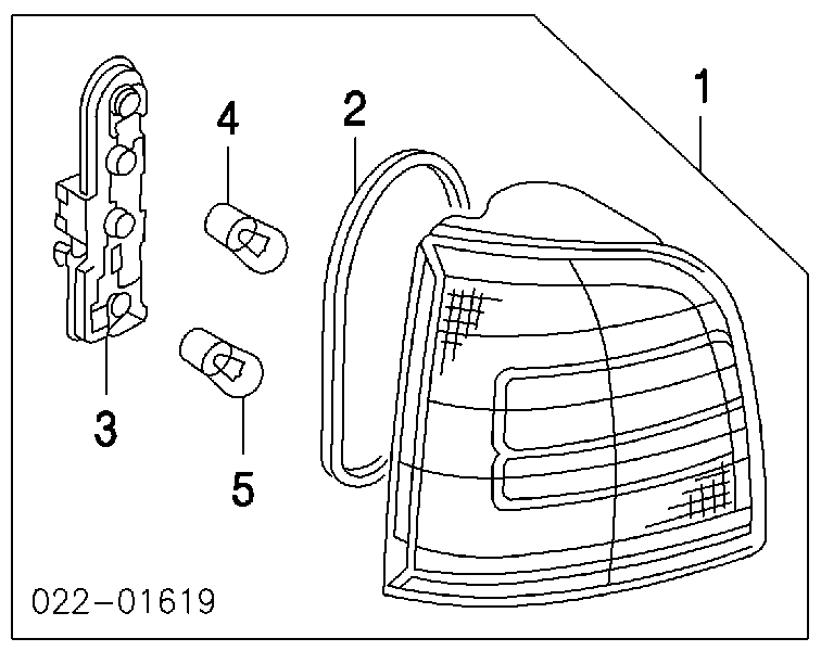 Comprar 8D9945257 VAG Placa de contacto de luz trasera