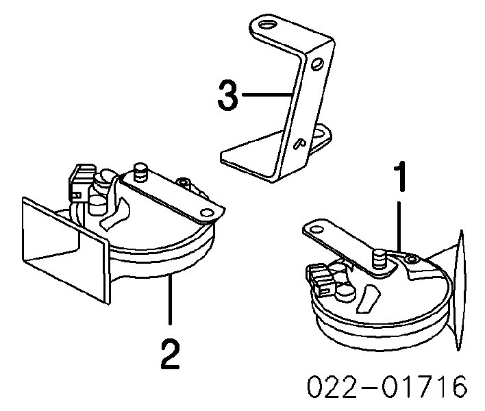 Bocina 8E0951221 VAG/Audi