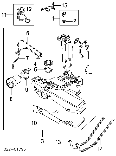 Unidad de alimentación de combustible para Audi TT (8N9)