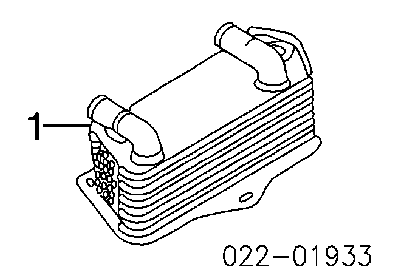 02E409061C VAG radiador enfriador de la transmision/caja de cambios