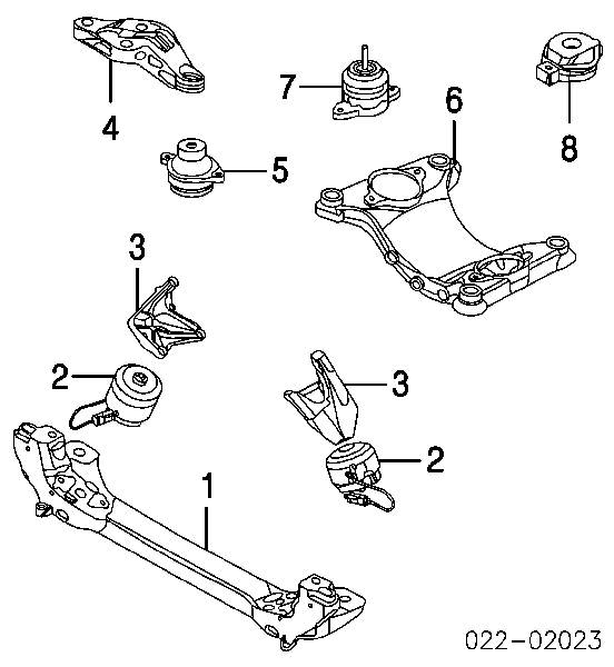 Montaje De Transmision (Montaje De Caja De Cambios) para Audi A8 (4E2, 4E8)