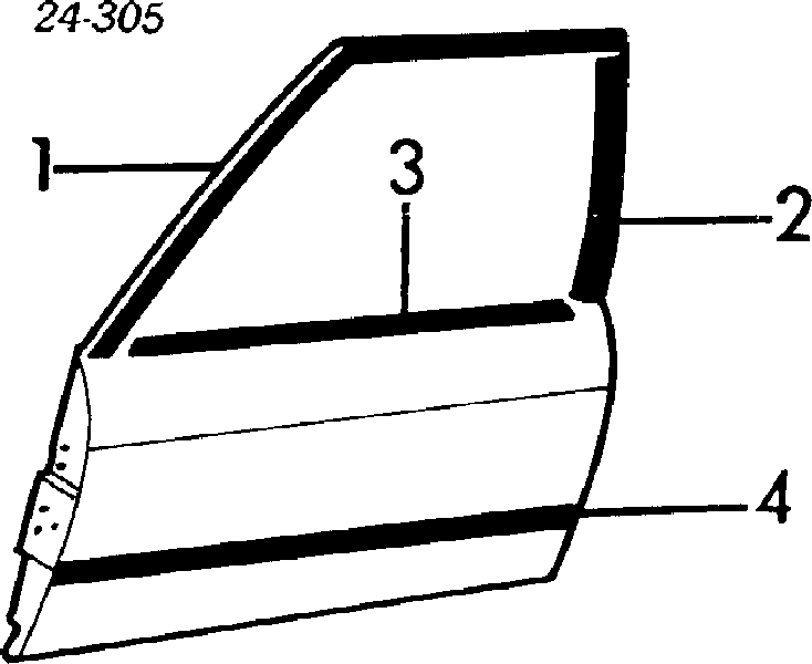 Cristal de Retrovisor Exterior Izquierdo para BMW 3 (E30)