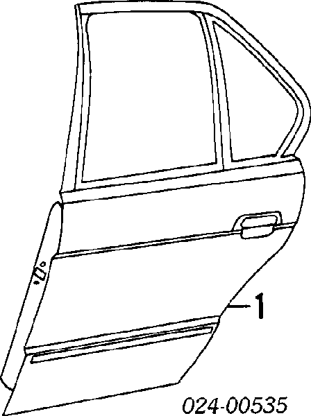 Puerta trasera izquierda para BMW 7 (E38)