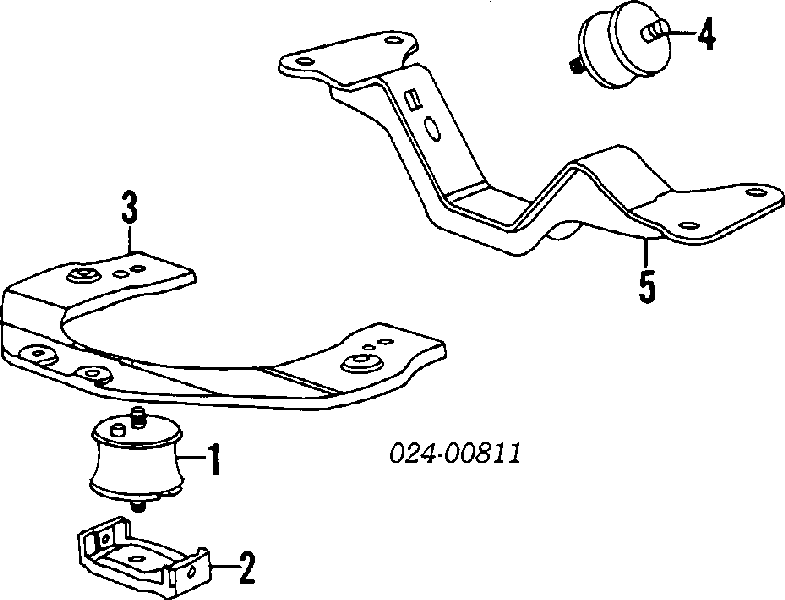 Porta-Motores/Soporte del Motor (caja de cambios) BMW 5 (E34)