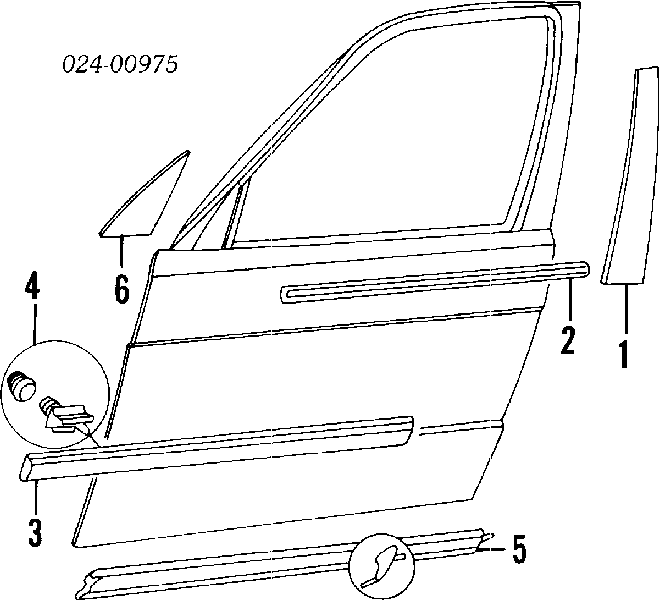 Soporte, retrovisor exterior izquierdo para BMW 3 (E36)