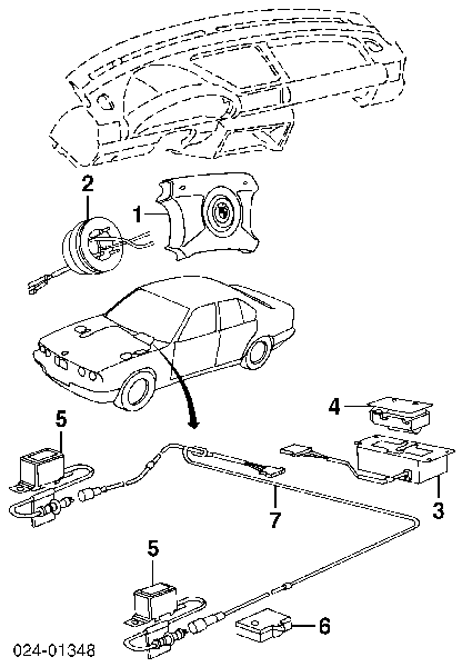 Airbag lateral lado conductor para BMW 5 (E39)