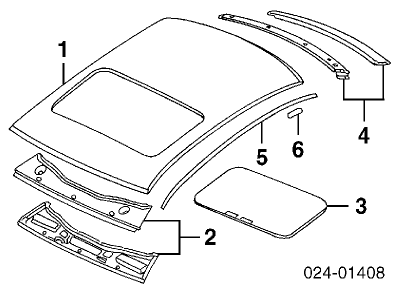 41318185764 BMW techo