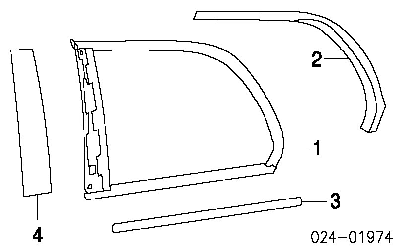 51368231852 BMW ventanilla costado superior derecha (lado maletero)