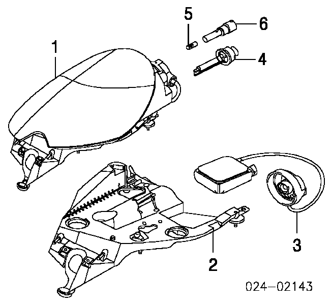 Centralita, faros xenon 63128386960 BMW