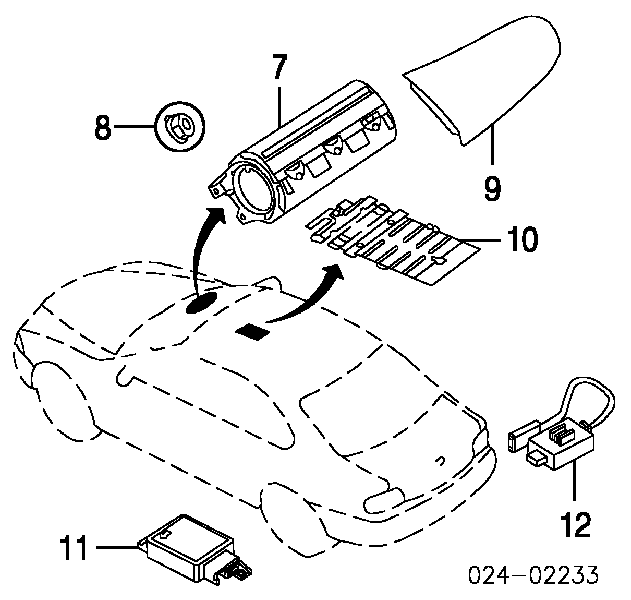 72128229630 BMW airbag en el lado del acompañante