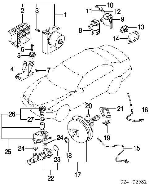 Depósito de líquido de frenos, cilindro de freno principal para BMW 7 (E65, E66, E67)