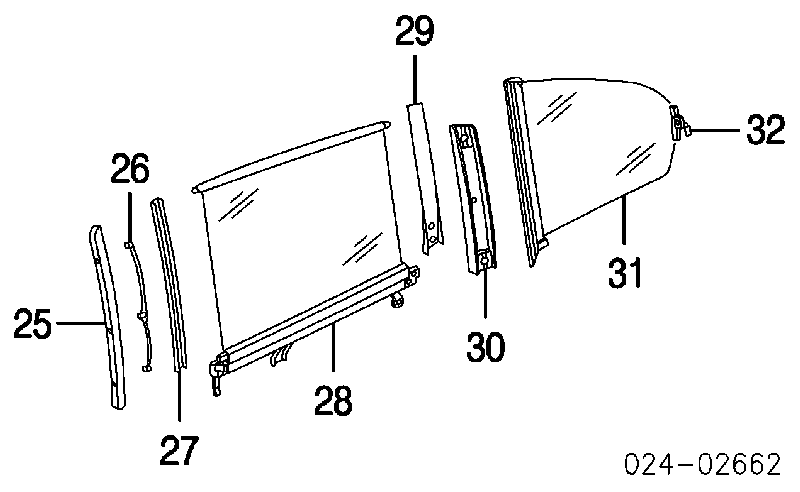 51167012895 BMW cortina de la puerta trasera