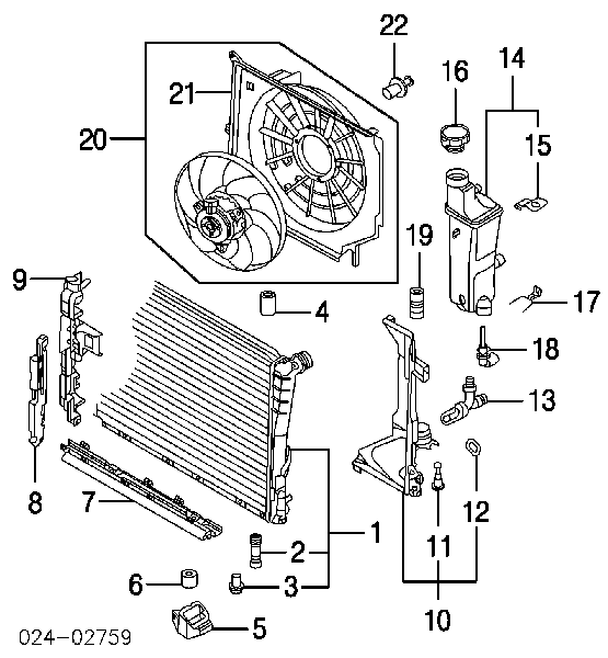 Válvula de vaciado del radiador de refrigeración 17111437359 BMW