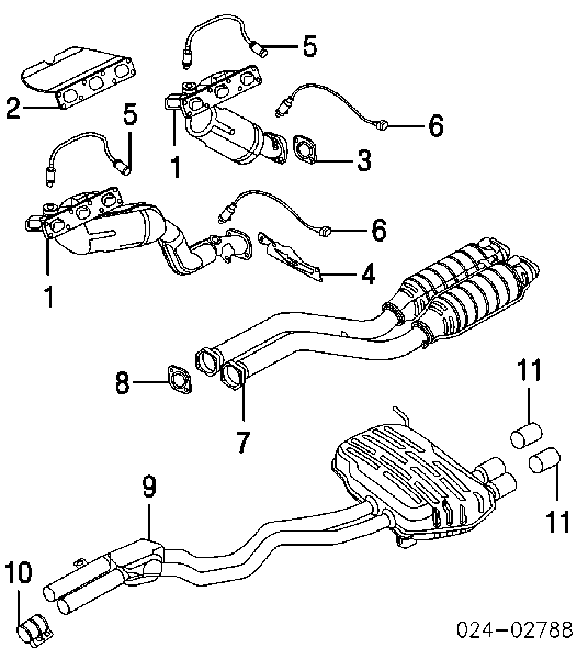 Sonda Lambda, Sensor de oxígeno antes del catalizador derecho 11787513962 BMW