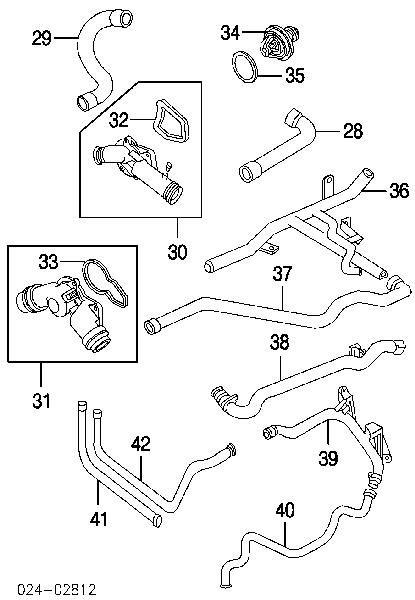 Tubería de radiador arriba 11531438634 BMW