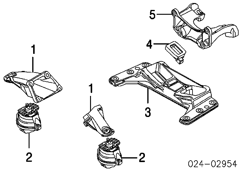 22316762609 BMW montaje de transmision (montaje de caja de cambios)