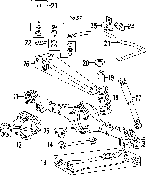 MB584387 Mitsubishi amortiguador trasero