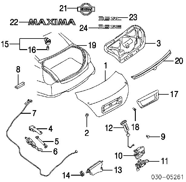 844307Y000 Nissan amortiguador de maletero