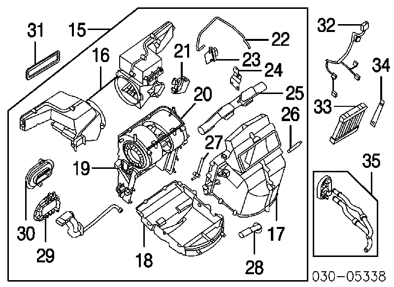 271505Z000 Nissan resitencia, ventilador habitáculo