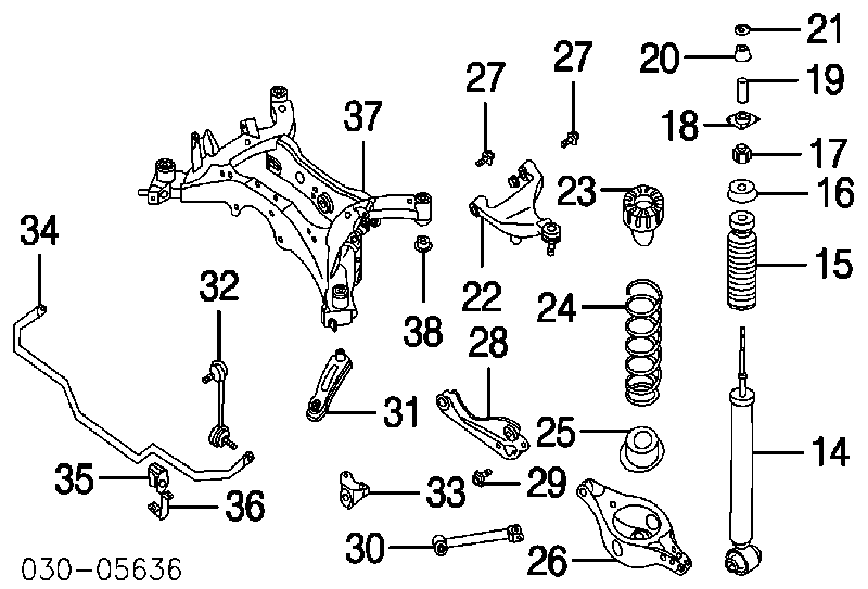 Caja de muelle, Eje trasero, inferior para Nissan Murano (Z51)