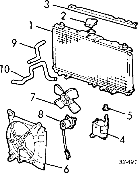 19501-PK1-000 Honda tubo de refrigeración, termostato