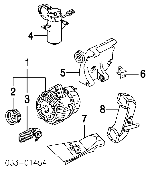 LNC1800AA Jaguar alternador