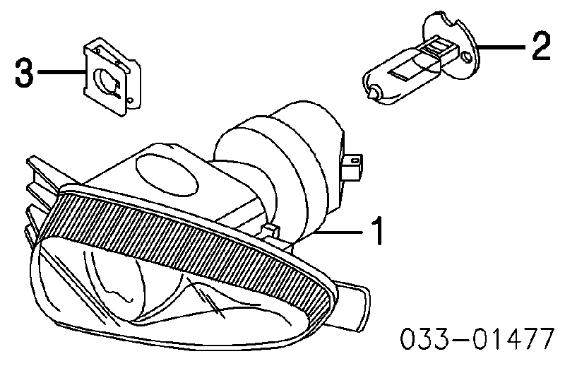 Faro antiniebla derecho XR87608 Jaguar