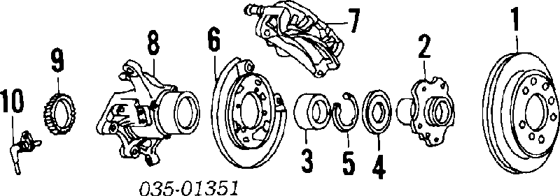 H7Y1-26-251 Mazda disco de freno trasero