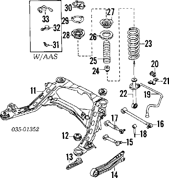 Cazoleta de amortiguador trasero para Mazda 929 (HC)
