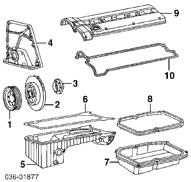 6030140822 Ssang Yong junta, cárter de aceite