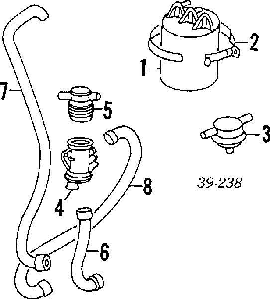 Tapa de tubo de llenado de aceite 25818 Peugeot/Citroen