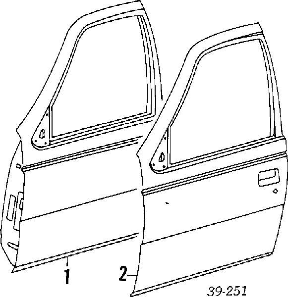 Puerta de coche, delantera, derecha para Peugeot 405 (4B)